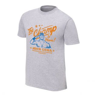 Wwe Official John Cena Champ Is Here Vintage Shirt Mens