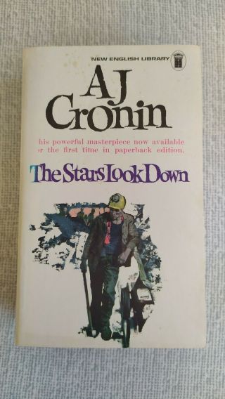 Vintage Paperback Pulp Kitsch The Stars Look Down A J Cronin English Library