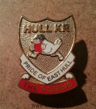 Hull Kingston Rovers Vintage Supporters Enamel Badge