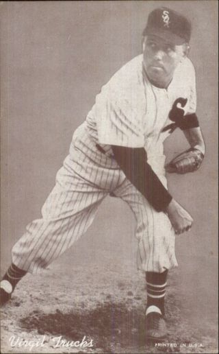 Baseball Player Vintage Exhibit Card White Sox - Virgil Trucks