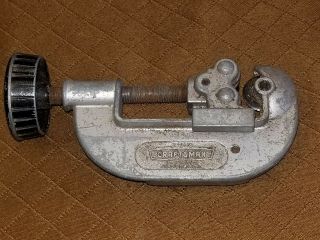 Vintage Craftsman Tube Pipe Cutter Up To 1 " Model 9 - 5533 Made In Usa