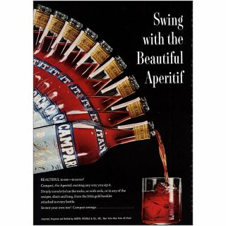 1969 Campari: Swing With The Aperitif Vintage Print Ad