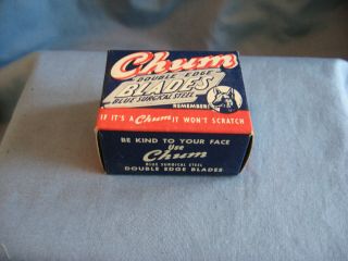 Vintage Box With 10 Chum De Razor Blades