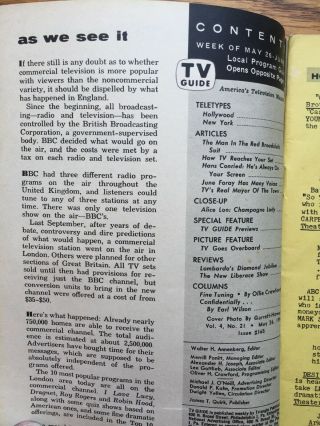 Vintage 1956 TV Guide - Lawrence Welk,  James Dean Camel Cigarettes KC EDITION 2