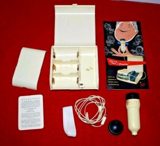 White Distler Town N Country Electric Shaver W Germany Case Instructions