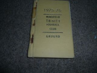 Vintage Wakefield Trinity Season Ticket Ground 1975 - 76