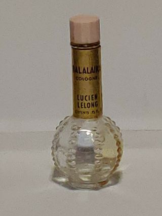 Vintage Lucien Lelong Balalaika Cologne Empty Perfume Bottle