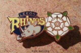 Leeds Rhinos - Vintage Supporters Enamel Badge