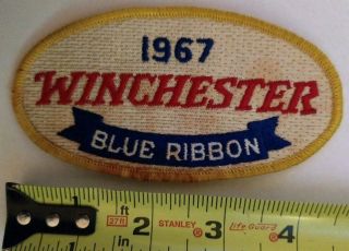 Vintage 1967 Winchester Blue Ribbon Shooting Jacket Patch