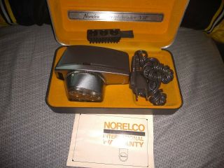 Vintage Norelco Electric Razor Vip Tripleheader Shaver With Side Trimmer