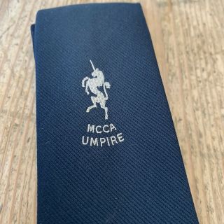 Vintage Umpire Cricket Tie - Mcca Minor Counties - Blue