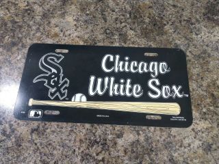 Vintage Chicago White Sox Retro License Plate Tag Made In U.  S.  A