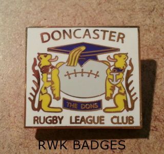 Doncaster Rugby League Club Vintage Supporters Enamel Badge