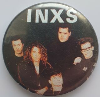 Inxs Vintage Button Badge Michael Hutchence Rock Wave 80 