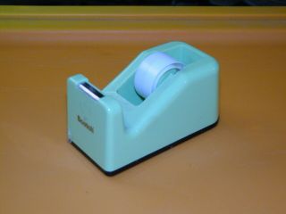 Vintage Scotch Brand Desktop Tape Dispenser Green 4½ Inch Circa 1990s Wtape