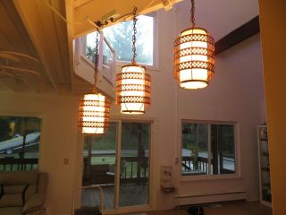 3 Vintage Mid Century Modern Cascading Ceiling Light Fixtures Mcm Lamps