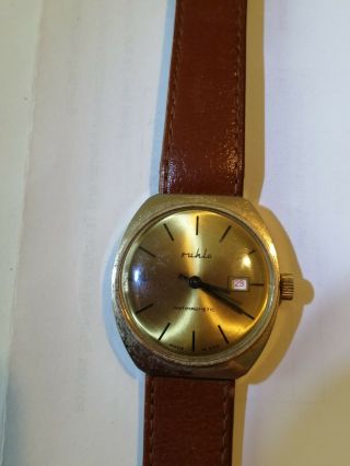 Vintage Ruhla Anti - Magnetic Wrist Watch Made In Gdr Germany 1950/60s