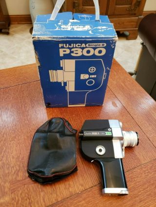 Fujica Single - 8 P300 Camera Fujinon Zoom With Soft Case & Hand Strap