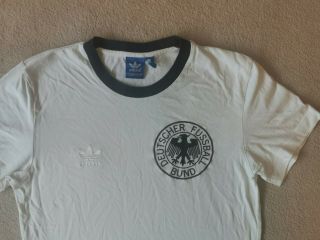 Germany Adidas Originals Retro Vintage Football T - Shirt 1970s Shirt Small