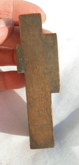 Vintage Copper on Wood Type Set Block Stamp of Man 3