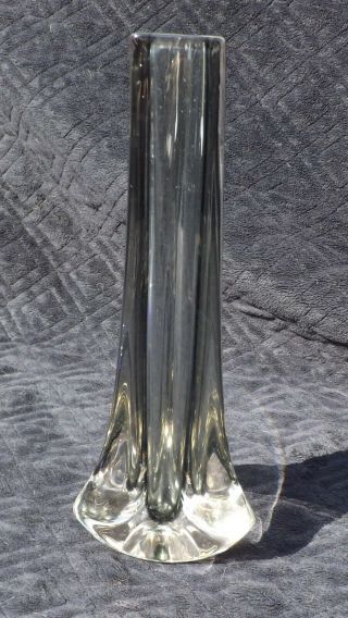 Lovely VINTAGE WHITEFRIARS TRICORN ART GLASS VASE BY GEOFFREY BAXTER PAT 9570 C 2