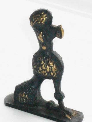 Unusual Vintage Walter Bosse Bronze Type Figure Of A Poodle Marked England ?