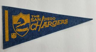 Vintage San Diego Chargers 1967 Mini Souvenir Pennant Lance Alworth