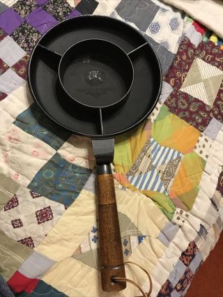 Vintage Nordic Ware Crepes N Things Black Cas Aluminum Pan With Wooden Handle