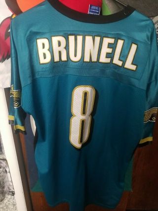 Vintage Mark Brunell 8 Jacksonville Jaguars Football Jersey Starter Size 48