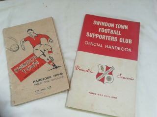 Vintage Swindon Town Football Club Handbook And Souvenir Book