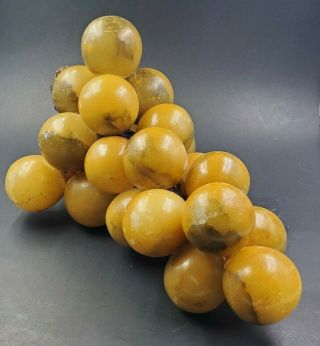 Vintage Retro Lucite/acrylic Large Grape Cluster Uncommon Golden Color
