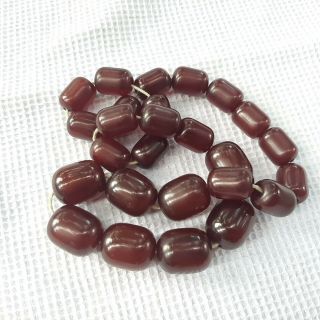 Amber Cherry Bakelite Necklace 112 Grams