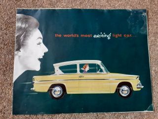 Ford Anglia Sales Leaflet Brochure 1959 Vintage Classic Cars Motoring
