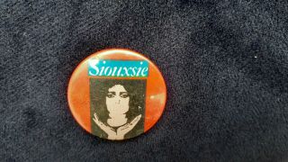 Siouxsie And The Banshees Vintage Button Badge Sioux Punk Rock Goth Pin