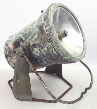 Drydex Lantern Torch Light Lamp Exide Marble Swirl Effect Vintage
