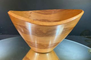 Georges Briard - - Mid - Century Modern - - Wonderful Wooden Bowl - - Hudson Design - - Bin