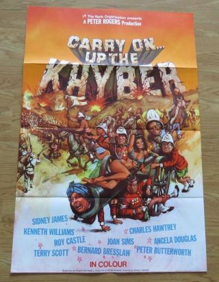 Carry On Up The Khyber 1968 Cinema One Sheet Uk Film Poster