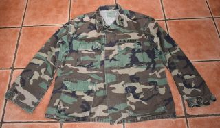 Vintage 80s Us Army Brigadier General Camouflage Pattern Coat,  Size Large - Reg