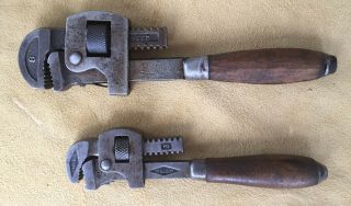 Vintage 8 Macleco Stillson Wrench Oswego Tool Co.  ; 6 Stillson Walworth