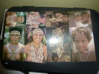 Eleven (11) x Solomon Islands Vintage Native People Postcards c1970/80s 3