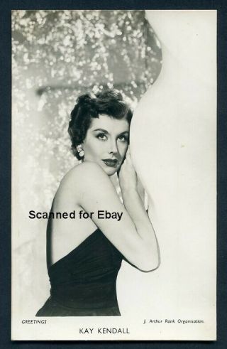 Kay Kendall Film Star 1950s Actress Vintage Greetings Series Photo Postcard