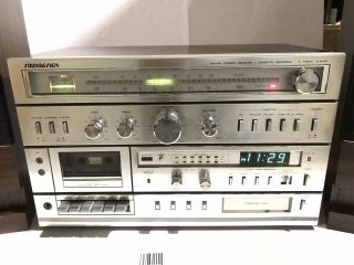 Vtg Soundesign 5959 Am Fm Stereo Receiver Cassette Recorder,  8 Track Tape Player