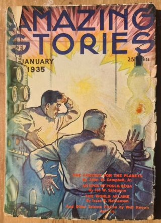 Stories (1935) January Vol 9 No 9,  Vintage Pulp Scifi,  Us Ed