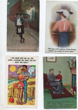 26 Vintage Comic Postcards: