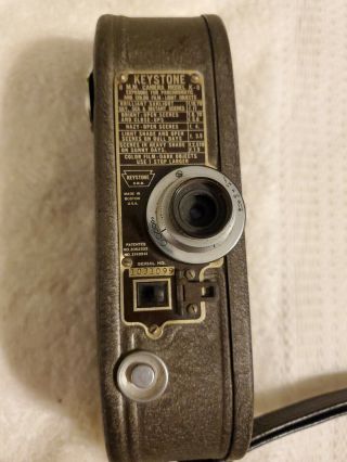 Vintage Keystone 8mm Movie Camera Model K - 8 -