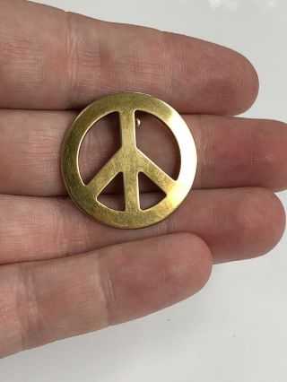 1960s Squirkenworks Peace Sign Brooch