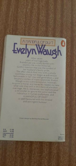 VINTAGE EVELYN WAUGH A HANDFUL OF DUST SIGNED 2