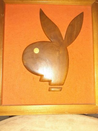 Vintage Mid Century Carved Teak Wall Art 3d Bunny Head Witco Style 11 " X 10 "