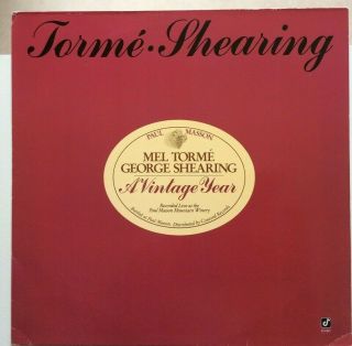 Mel Torme George Shearing " A Vintage Year " 1988 Jazz Unplayed
