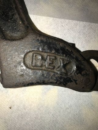 Vintage Rex No.  27 Cast - iron Rivet Riveter Press Leather Horse Tack Tool 2